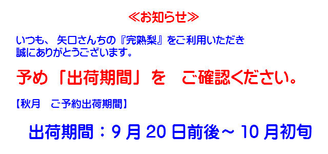 梨(幸水/豊水/新高/新興)今シーズン10月26日出荷まで